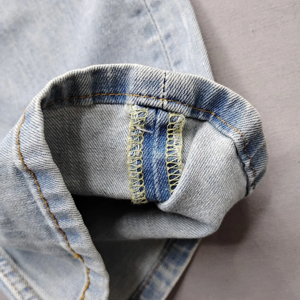 Levis 527 Slim Bootcut Jeans Mens 33x30 Light Wash Denim Blue